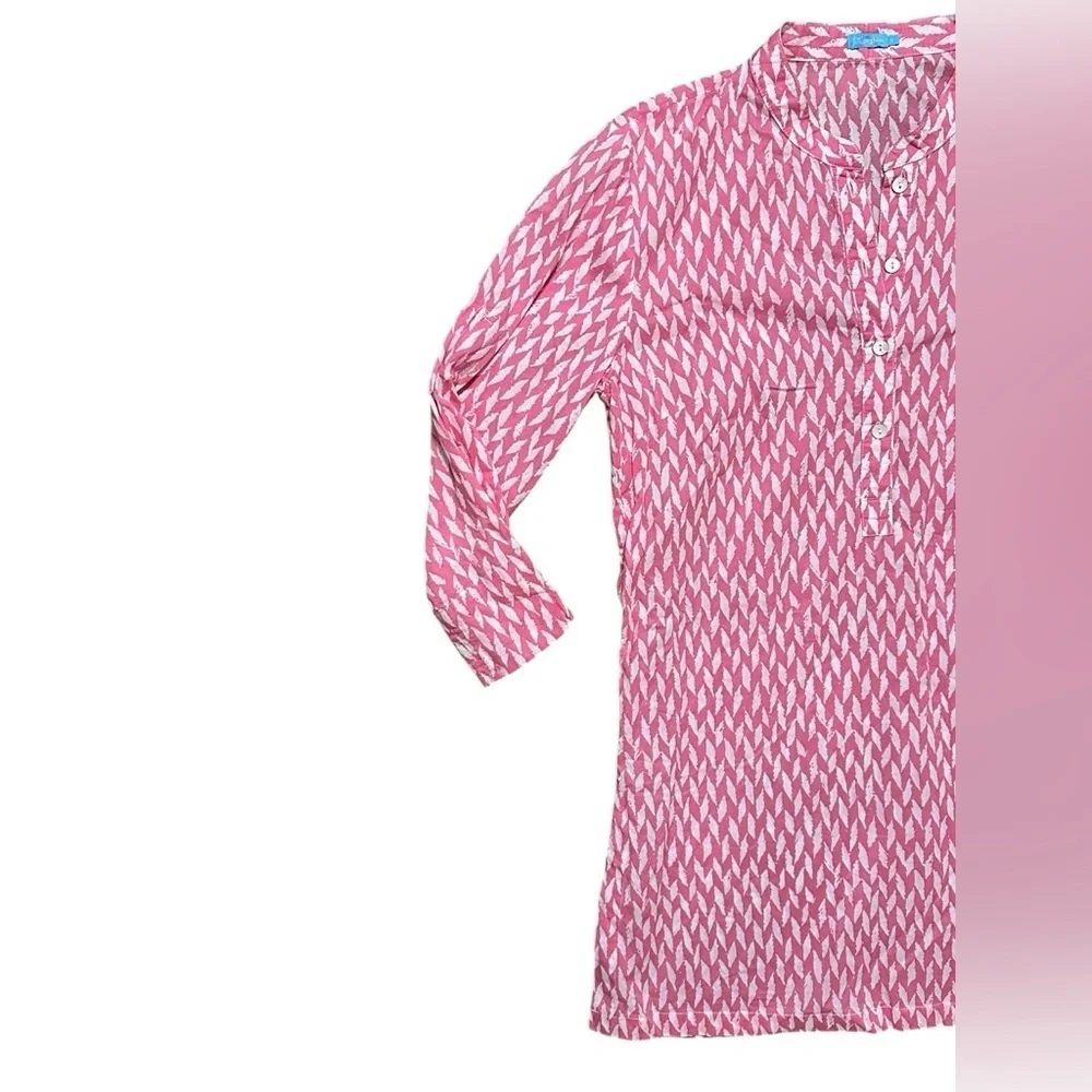 J McLAUGHLIN ~ Sandy Lawn 3/4 Sleeve Tunic TOP S - Picture 3 of 7